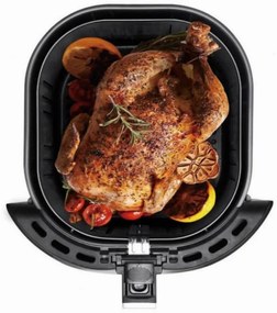 Фритюрник AirFryer Oliver Voltz OV51980Q, Wi-Fi, 1500W, 5 л, 8 програми, Горещ въздух, Таймер, Черен