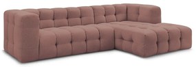 Светлорозов ъглов диван (десен ъгъл) Cloud – Bobochic Paris