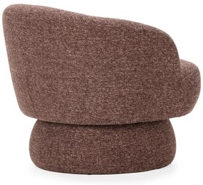 Лилаво/кафяво въртящо се кресло Dali – MOME