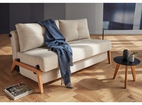 Пясъчно сив разтегателен диван, 96 x 167 cm Innovation Cubed Wood Linen Sand Grey