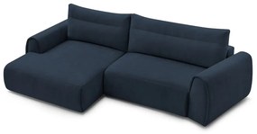 Тъмносин ъглов диван Aden – Bobochic Paris