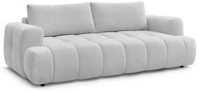 Светлосив сгъваем/с място за съхранение диван 251 cm Fuji – Bobochic Paris