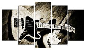 Картина от няколко части Китара, 110 x 60 cm - Wallity