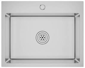 51512 vidaXL Ръчно изработена кухненска мивка, неръждаема стомана