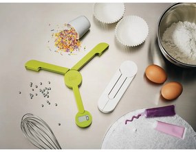 TriScale Бяла сгъваема цифрова кухненска скала TriScale™ - Joseph Joseph