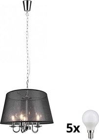 Reality - LED полилей на верига CIMA 5xE14/40W/230V черен
