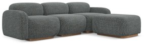 Сив модулен ъглов диван (променлив) Ailani – Makamii