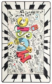 Детски нехлъзгащ се килим , 100 x 160 cm Music - Conceptum Hypnose