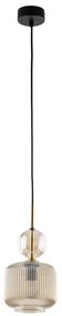 Пендант на кабел SOPHIA 1xE14/10W/230V черен/димно бежов