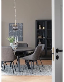 Витрина от черен дъб 95x195 cm Everett - Rowico