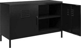 Черно метално шкафче 100x64x40 cm Mission District – Støraa