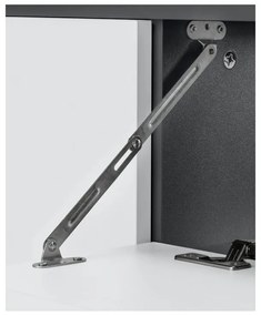 Стенен шкаф за мивка в бял и антрацитен цвят 80x53 cm Wisla – Støraa