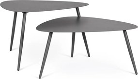 Стоманени градински масички за кафе в комплект 2 бр. 73,5x77,5 cm Yvonne – Bizzotto