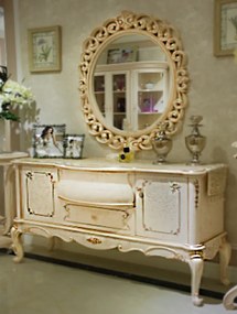 Шкаф с огледало  CL 029, серия Chanel в стил Рококо