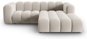 Бежов ъглов диван (десен ъгъл) Lupine – Micadoni Home