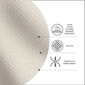 Бежово тапицирано единично легло 90x200 cm Alba – Maison de Rêve