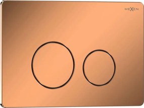 Mexen Tex 06 бутон за измиване от неръждаема стомана, розово злато гланц - 6106-09