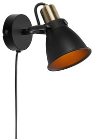 Черна стенна лампа Wall Alton - Markslöjd