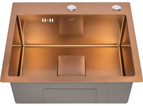 Кухненска мивка ICK 5032K, Inter Ceramic, алпака, едно корито, със сифон, 50x42см