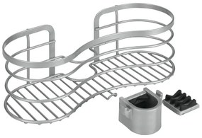 Висящ стоманен рафт за баня в сребристо Viva! - Metaltex