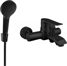 Mexen Pecos R05 батерия за вана с душ комплект, черна - 7273R05-70