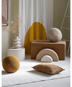 Кафява детска възглавница за диван от рипсено кадифе Bolster – Wigiwama