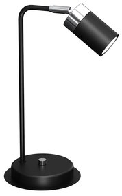 Настолна лампа JOKER 1xGU10/25W/230V черна/лъскав хром