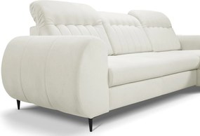 Ъглов диван Blanc-Бял-Дясно