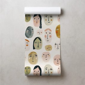 Тапет – Цветни абстрактни лица