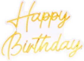Atmosphera - LED неонова стенна декорация HAPPY BIRTHDAY LED/5V