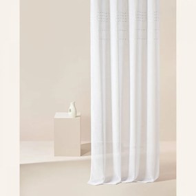 Висококачествена бяла завеса  Marisa  с лента за окачване 140 x 250 cm