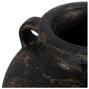 Тъмнокафява теракотна висока ваза (височина 60 cm) Artem – Ixia