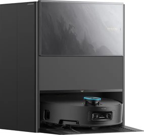Прахосмукачка робот Dreame Aqua 10 Ultra Track Complete RLR81CE-1-BL, 25000 Pa, 200 мин, 3.5/4 л, VersaLift DToF+OmniSight, AI камери, Гласово управление, Автоматизация, Черен
