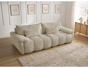 Бежов шенилов диван 264 cm Ivane – Bobochic Paris