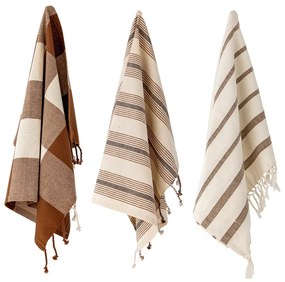 Памучни кърпи в комплект от 3 броя 70x45 cm Papaya - Bloomingville