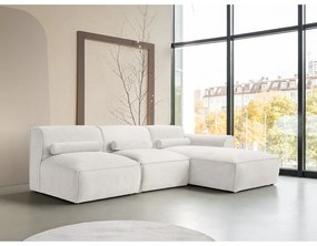 Бял ъглов диван (десен ъгъл) Flex Felix – Miuform