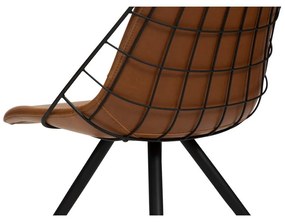 Стол за хранене от кафява изкуствена кожа Sway - DAN-FORM Denmark