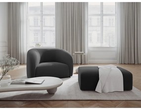 Сиво кадифено кресло Santi – Interieurs 86