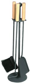 Инструменти за камина 4 бр. антрацит/смърч