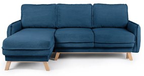 Променлив син велурен разтегателен диван Tori - Bonami Selection