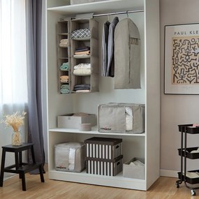 Сива компресионна кутия за съхранение , 125 л Oxford - Compactor