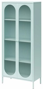 Светлосиня метална витрина 80x186x40 cm Luna – Støraa