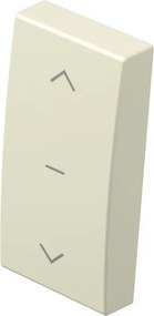 TEM Лицев панел ключ/бутон 1М и символ "щори", цвят Крем гланц, Modul - TM11IWNT10