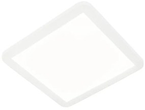 Таванна лампа бяла 30 см с LED 3-степенен димер IP44 - Steve