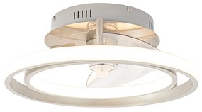 Стоманен вентилатор за таван 46,5 см с LED и дистанционно управление - Kees