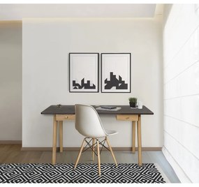 Работна маса от декор от дъб 70x140 cm Nice – Woodman