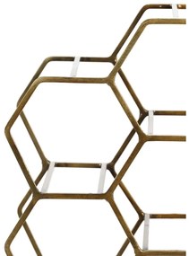 Метална стойка за вино в бронз за 12 бутилки Salbris - Light &amp; Living