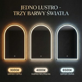 Огледало LED 60x100cm DART GOLD