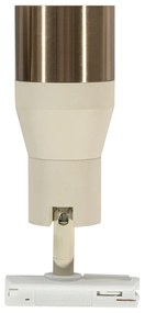 Модерен прожектор бежов със злато за 1-фазна релсова система GU10 50mm - Iconic Kohua