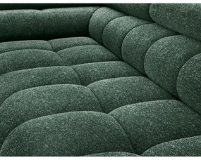 Зелен разтегателен ъглов диван с място за съхранение от букле (ляв ъгъл L форма) Ferucce – ELTAP